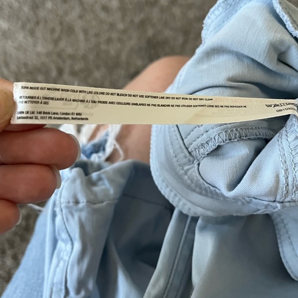 Free People Movement Light Blue Moto Cargo Pants with Pockets Women’s Size XS - Picture 15 of 16